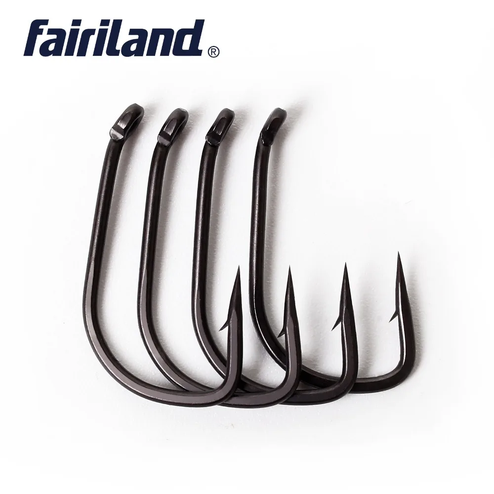 100Pcs/lot barbed fishing hooks TFSH-B fishhooks 2# 4# 6# 8# 10# Black TEFLON Coated high carbon steel Carp Fishing Hook
100Pcs/lot barbed fishing hooks TFSH-B fishhooks 2# 4# 6# 8# 10# Black TEFLON Coated high carbon steel Carp Fishing Hook
