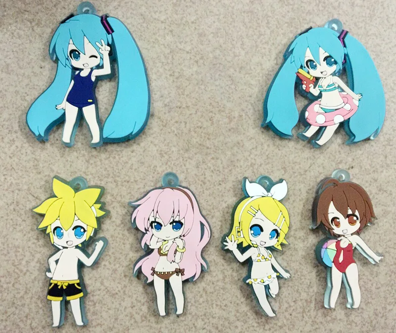 6pcs/set Anime Hatsune Miku Figures toy Vocaloid ,Megurine Luka,KAITO, Kagamine Rin/Ren figure genuine phone strap pendant
6pcs/set Anime Hatsune Miku Figures toy Vocaloid ,Megurine Luka,KAITO, Kagamine Rin/Ren figure genuine phone strap pendant