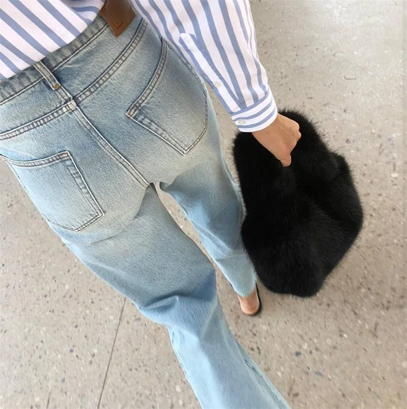 Flair Denim Washed Blue White High Waist Wide leg Cropped Jeans Loose Pants Trousers With Pockets Fashion Woman Bottoms 2019
Flair Denim Washed Blue White High Waist Wide leg Cropped Jeans Loose Pants Trousers With Pockets Fashion Woman Bottoms 2019
