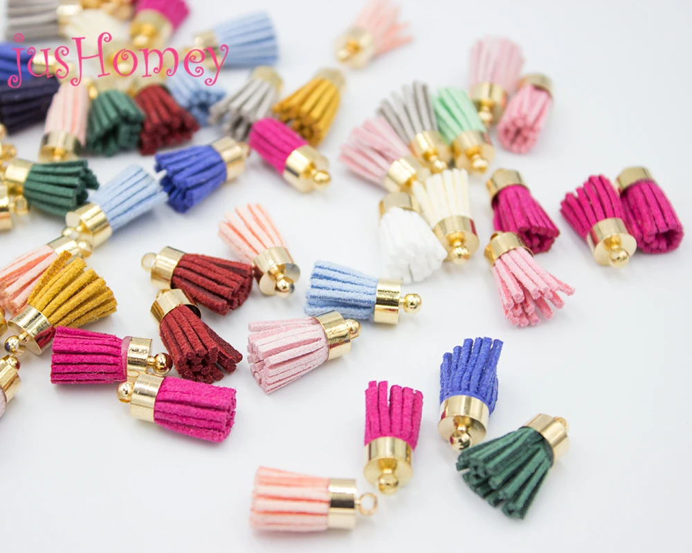 30PCS Mixed Colors SMALL Size Suede Tassels w/ Gold Plated Cap 15mm Mini Faux Leather Tassels for DIY Dangle Drop Earrings
30PCS Mixed Colors SMALL Size Suede Tassels w/ Gold Plated Cap 15mm Mini Faux Leather Tassels for DIY Dangle Drop Earrings