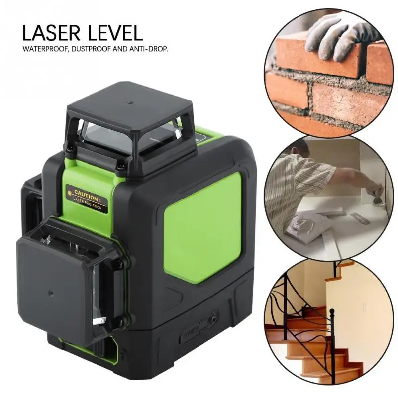 360 Degree 12 Lines Laser Level Meter Waterproof and Anti-drop Red laser level Construction tool Level Measuring Tools
360 Degree 12 Lines Laser Level Meter Waterproof and Anti-drop Red laser level Construction tool Level Measuring Tools