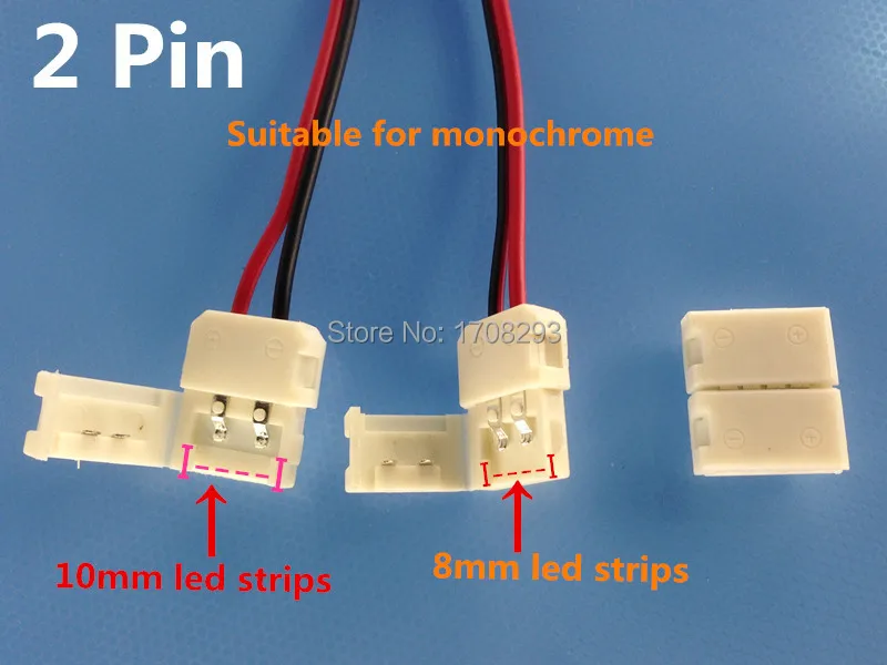 100pcs Singe Color 10mm (or 8mm) 4pin Conductor PCB Connection+10cm lines LED Strip Connector for 5050 strip
100pcs Singe Color 10mm (or 8mm) 4pin Conductor PCB Connection+10cm lines LED Strip Connector for 5050 strip