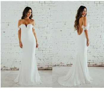 LORIE Lace Mermaid Wedding Dress Spaghetti Straps Bride Dress Open Back Robe de soiree Elegant Boho Wedding Gowns 2019
LORIE Lace Mermaid Wedding Dress Spaghetti Straps Bride Dress Open Back Robe de soiree Elegant Boho Wedding Gowns 2019