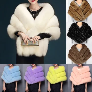 LANSHIFEI P0189 Naiveroo Colors Winter Warm Natural Fur Cape Women Fake Fur Scarf Faux Fur Coat Scarves Luxury Fur Shawl 155CM
LANSHIFEI P0189 Naiveroo Colors Winter Warm Natural Fur Cape Women Fake Fur Scarf Faux Fur Coat Scarves Luxury Fur Shawl 155CM