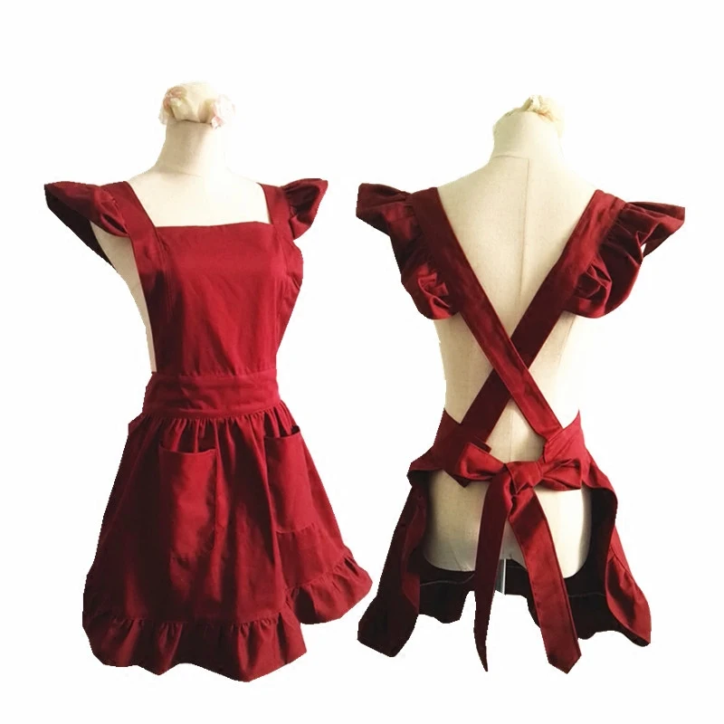Plain Red Cotton Kitchen Apron for Woman Cooking Waitress Salon Hairdresser Avental de Cozinha Divertido Pinafore Apron
Plain Red Cotton Kitchen Apron for Woman Cooking Waitress Salon Hairdresser Avental de Cozinha Divertido Pinafore Apron