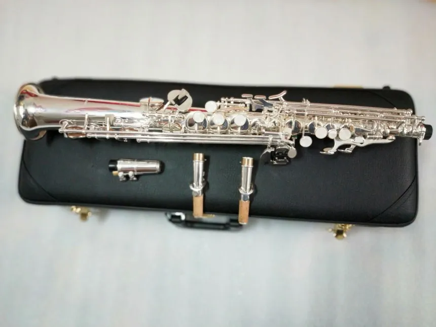

High Quality Japan YANAGISAWA S991 B flat Soprano Saxophone Musical Instruments Sax Brass Silver-plated With Case Professional