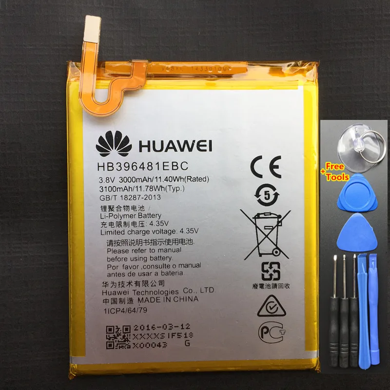 3100mAh HB396481EBC For Huawei Honor Play 5X KIW-L21 KIW-L22 KIW-L24 KIW-TL00 KIW-CL00,KIW-UL00,KIW-TL00H Battery +Tools
3100mAh HB396481EBC For Huawei Honor Play 5X KIW-L21 KIW-L22 KIW-L24 KIW-TL00 KIW-CL00,KIW-UL00,KIW-TL00H Battery +Tools