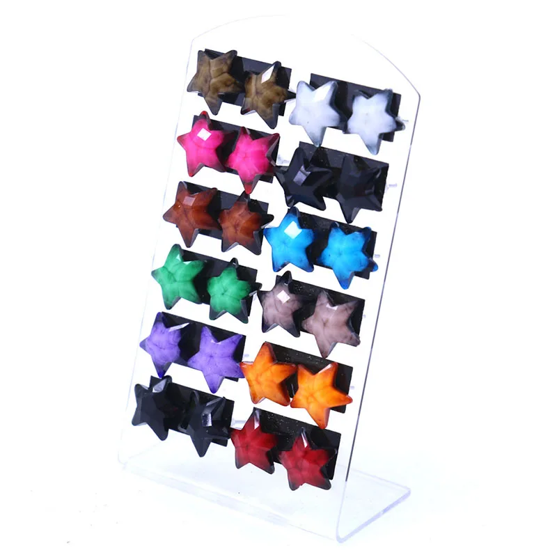 ISINYEE 12 Pairs/set Fashion Heart Star Glitter Stud Earrings For Women Girls Small Colorful Round Geometric Ear Jewelry
ISINYEE 12 Pairs/set Fashion Heart Star Glitter Stud Earrings For Women Girls Small Colorful Round Geometric Ear Jewelry