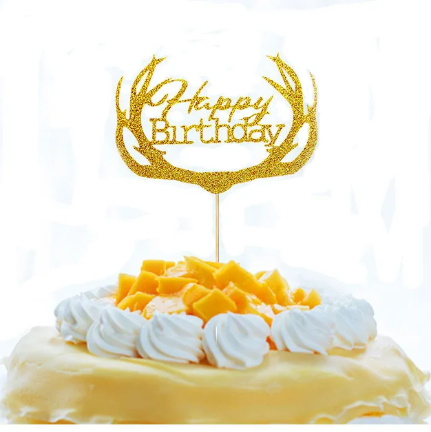1pcs Antlers Happy Birthday Cake Flags Gold Silver Cupcake Cake Topper For Family Birthday Party Baking Cake Decoration Supplies
1pcs Antlers Happy Birthday Cake Flags Gold Silver Cupcake Cake Topper For Family Birthday Party Baking Cake Decoration Supplies