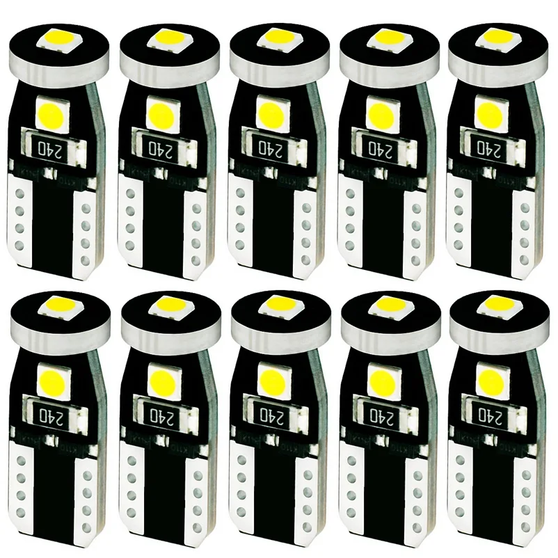 10PCS CANBUS ERROR FREE T10 Wedge Light Bulb 3 SMD 3030 LED W5W 2825 192 Car Clearance Light Auto Marker Lamp Reading Dome Bulb
10PCS CANBUS ERROR FREE T10 Wedge Light Bulb 3 SMD 3030 LED W5W 2825 192 Car Clearance Light Auto Marker Lamp Reading Dome Bulb