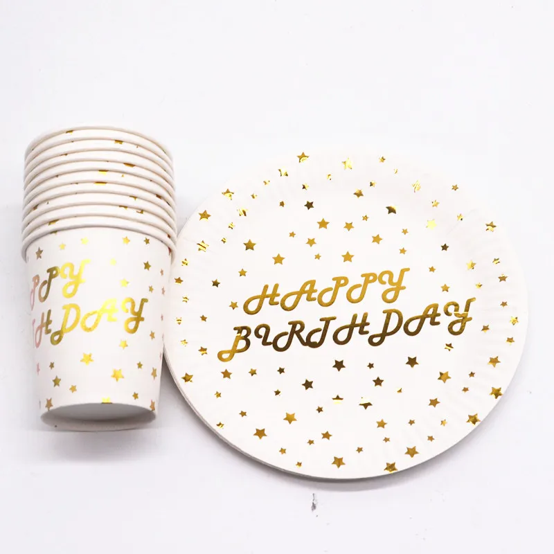 Gold Colorful Party Supplies Paper plate Cup Cartoon Birthday Decoration Baby Shower Festival For Kids Girls Boys
Gold Colorful Party Supplies Paper plate Cup Cartoon Birthday Decoration Baby Shower Festival For Kids Girls Boys