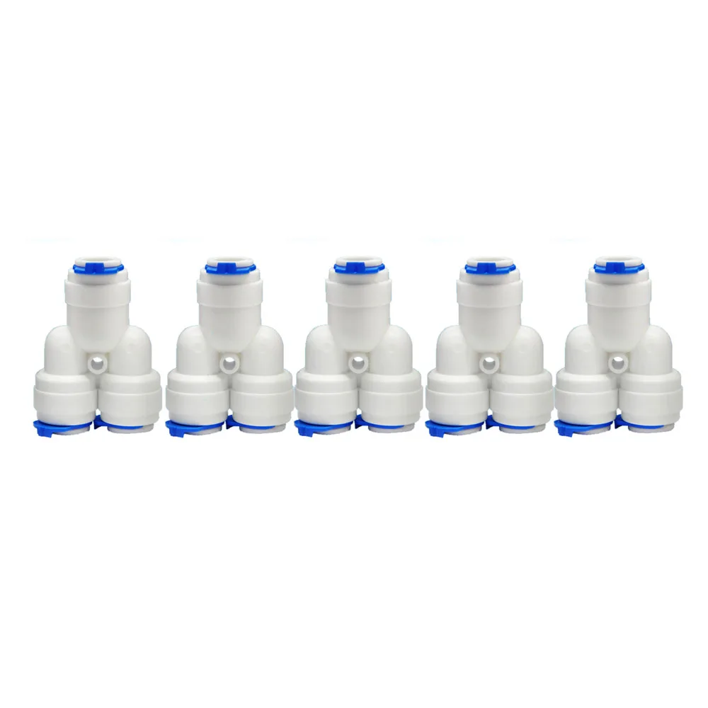 5PCS OD 3/8" Tube Type Y Three-Way Divider Hose Connection Push Fit RO Water filter to Connector Water Tube Fitting
5PCS OD 3/8" Tube Type Y Three-Way Divider Hose Connection Push Fit RO Water filter to Connector Water Tube Fitting