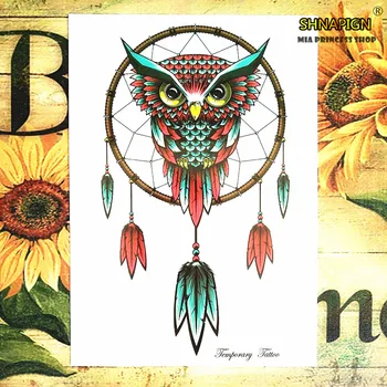 Owl pendant Temporary Tattoo Body Art Flash Tattoo Stickers 12*20cm Waterproof Henna Tatoo Styling Home Decor Wall Sticker
Owl pendant Temporary Tattoo Body Art Flash Tattoo Stickers 12*20cm Waterproof Henna Tatoo Styling Home Decor Wall Sticker