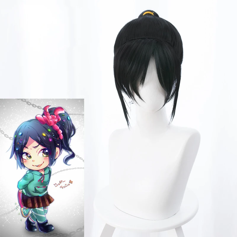 Ralph Breaks The Internet Vanellope Von Schweetz Cosplay Wig for Women Short Straight Synthetic Hair 30cm Ponytail Costume Party
Ralph Breaks The Internet Vanellope Von Schweetz Cosplay Wig for Women Short Straight Synthetic Hair 30cm Ponytail Costume Party