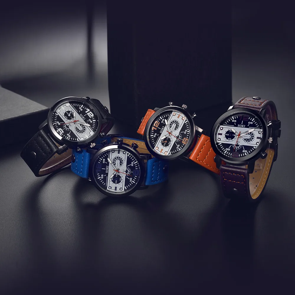 Couple Fashion Leather Band Analog Quartz Round Wrist Business men's watch men watch reloj hombre 2018 watch men
Couple Fashion Leather Band Analog Quartz Round Wrist Business men's watch men watch reloj hombre 2018 watch men