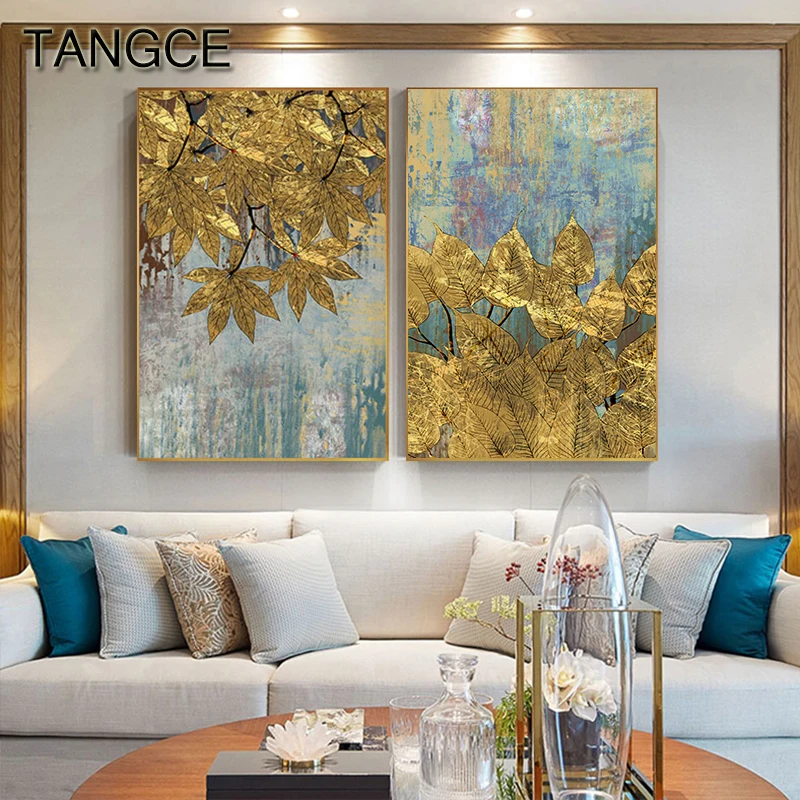Abstract Golden Foil Leaf Painting Poster Print Big Gold Wall Art Pic for Living Room Aisle Cuadros Abstractos Dorados tableaux
Abstract Golden Foil Leaf Painting Poster Print Big Gold Wall Art Pic for Living Room Aisle Cuadros Abstractos Dorados tableaux