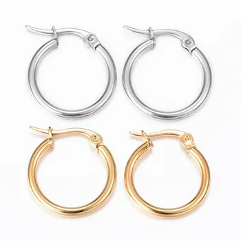 10 Pairs 2 Colors 20x19x2mm 304 Stainless Steel Metal Simple Design Jewelry Hoop Earrings for Men Women, Mixed Color Pin:1x0.8mm
10 Pairs 2 Colors 20x19x2mm 304 Stainless Steel Metal Simple Design Jewelry Hoop Earrings for Men Women, Mixed Color Pin:1x0.8mm