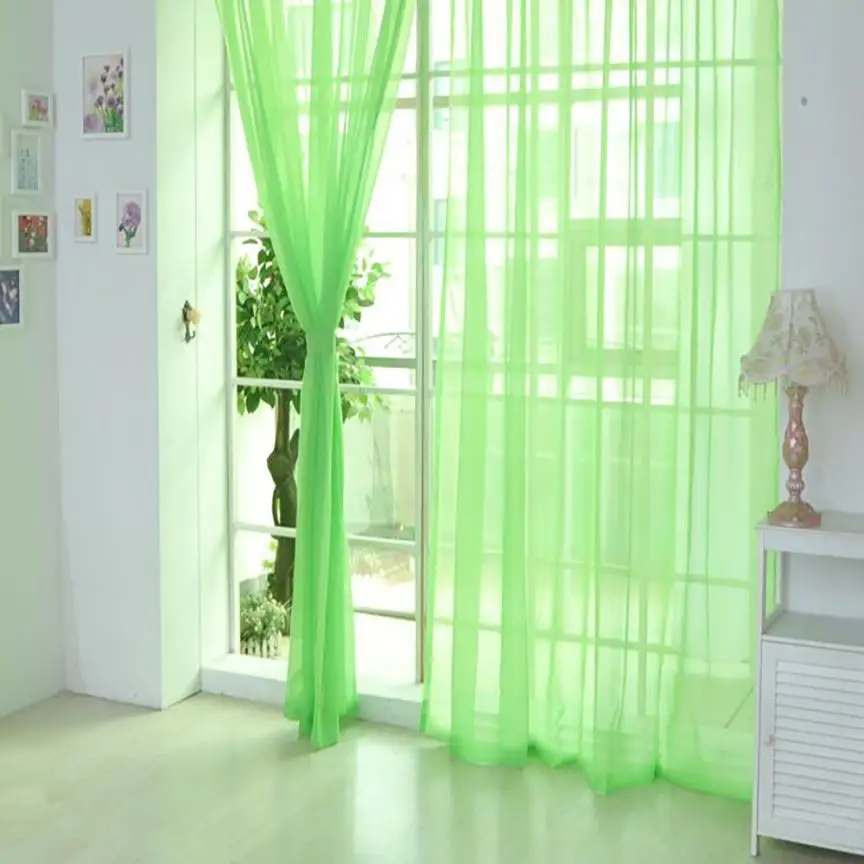 Window Curtain Pure Color Tulle Door Window Curtain Drape Panel Sheer Scarf Valances cortina 200 x 100cm gordijn Vorhang 2018a30
Window Curtain Pure Color Tulle Door Window Curtain Drape Panel Sheer Scarf Valances cortina 200 x 100cm gordijn Vorhang 2018a30