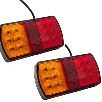 2PCS LED 12V 24V Tail Light Brake Stop Lamp Taillight Rear Reverse Light Indicator for Truck Trailer Boat Caravan
2PCS LED 12V 24V Tail Light Brake Stop Lamp Taillight Rear Reverse Light Indicator for Truck Trailer Boat Caravan