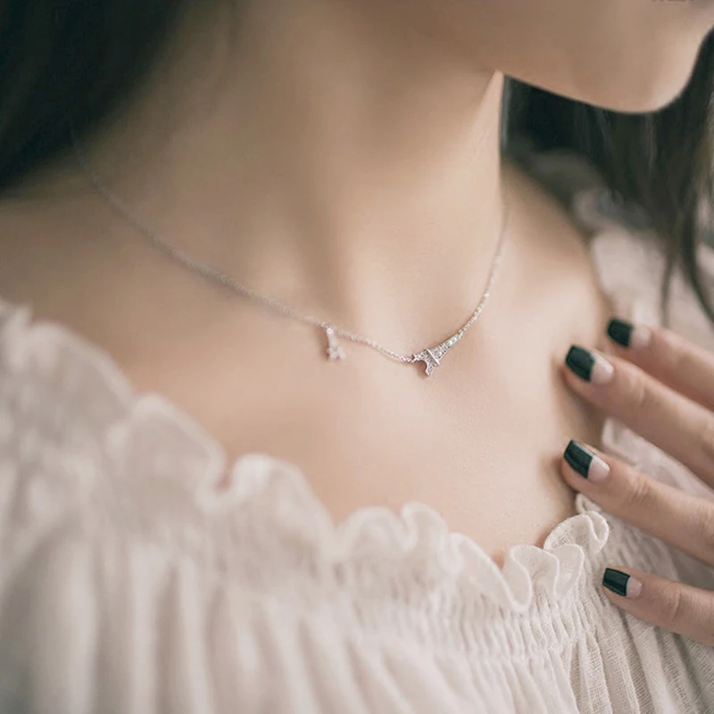 DreamySky Bohemia 925 Sterling Silver Tower Necklaces Pendants For Women Ladies Long Chain Statement Necklaces Wedding Jewelry
DreamySky Bohemia 925 Sterling Silver Tower Necklaces Pendants For Women Ladies Long Chain Statement Necklaces Wedding Jewelry