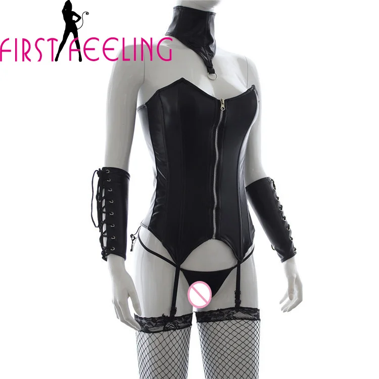 Sexy One Outfit Female Black Faux Leather Bodysuit Lingerie Strapless Zipper Corset Erotic Teddy Bustier Fetish Catsuit Handwear
Sexy One Outfit Female Black Faux Leather Bodysuit Lingerie Strapless Zipper Corset Erotic Teddy Bustier Fetish Catsuit Handwear