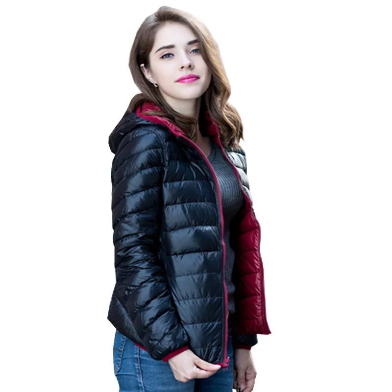Women Ultra Light Down Jacket Double Side Reversible Jackets Plus Size 4XL Feather Jacket Women with Carry Bag Travel LP097
Women Ultra Light Down Jacket Double Side Reversible Jackets Plus Size 4XL Feather Jacket Women with Carry Bag Travel LP097