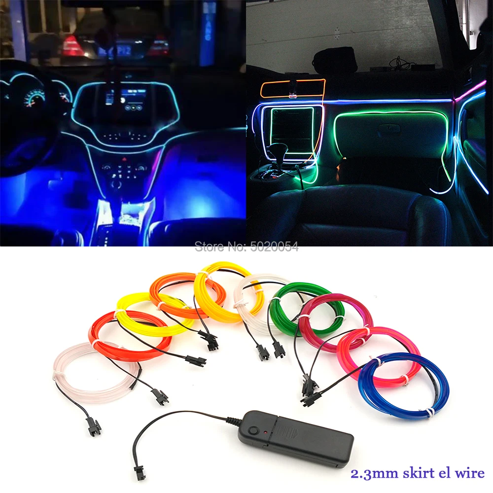 2.3mm-Skirt EL Wire Flexible Twinkle Glow Rope Tube Neon Light LED lamp With Sewing Edge DC3V Controller
2.3mm-Skirt EL Wire Flexible Twinkle Glow Rope Tube Neon Light LED lamp With Sewing Edge DC3V Controller