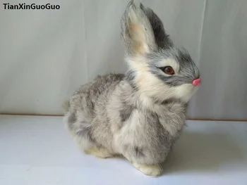 gray squatting rabbit hard model polyethylene&furs rabbit large 23x12x22cm prop ,home decoration gift s1704
gray squatting rabbit hard model polyethylene&furs rabbit large 23x12x22cm prop ,home decoration gift s1704