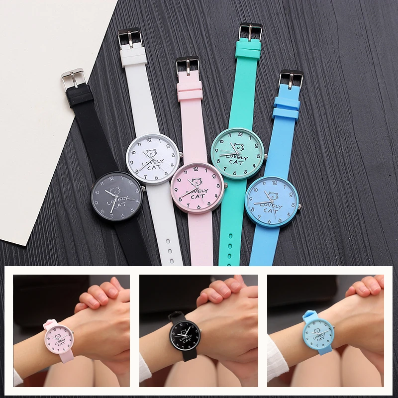 Fashion Cute Cat Girl Watch for Children Students Clock boy Watches for kids Christmas gift child Wristwatches Relogio Kol Saati
Fashion Cute Cat Girl Watch for Children Students Clock boy Watches for kids Christmas gift child Wristwatches Relogio Kol Saati