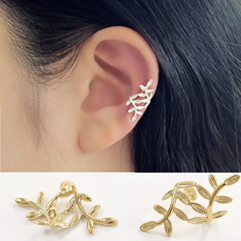Fashion Gold Leaf EarCuff Clip On Earrings for Women Girl Stars Rhinestone Climbing Elegant Piercing Cartilage No Hole Ear Clip
Fashion Gold Leaf EarCuff Clip On Earrings for Women Girl Stars Rhinestone Climbing Elegant Piercing Cartilage No Hole Ear Clip