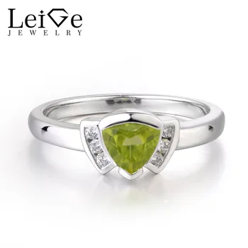 Leige Jewelry Green Color 0.8 Carats Gemstone Genuine Natural Peridot Ring Wedding Bands Triangle Shape August Birthstone
Leige Jewelry Green Color 0.8 Carats Gemstone Genuine Natural Peridot Ring Wedding Bands Triangle Shape August Birthstone
