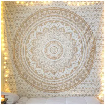 Vintage Bohemian Wall Hanging Tapestries Beach Printed Blanket Towels Sunscreen Shawls Bedspread Dorm Decor(Gold)
Vintage Bohemian Wall Hanging Tapestries Beach Printed Blanket Towels Sunscreen Shawls Bedspread Dorm Decor(Gold)