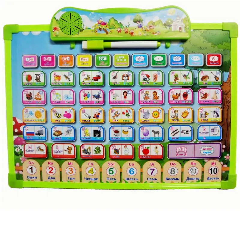 2 IN 1 Russian Learning Machine tablet and Drawing Board Painting Pictures Electronic Phonetic Baby Alphabet Music Toy Best Gift
2 IN 1 Russian Learning Machine tablet and Drawing Board Painting Pictures Electronic Phonetic Baby Alphabet Music Toy Best Gift