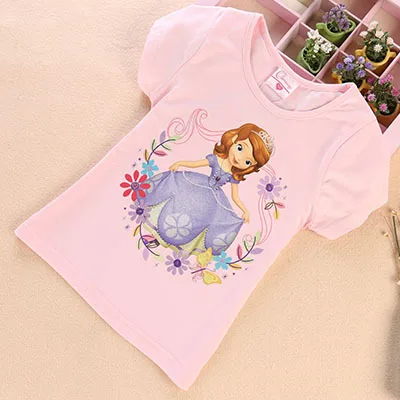 Disney Frozen Elsa Girl Cotton T-Shirt Children's Sofia Short Sleeve T-Shirt Summer Princess Girls Cartoon Tops Disney Frozen Elsa Girl Cotton T-Shirt Children's Sofia Short Sleeve T-Shirt Summer Princess Girls Cartoon Tops