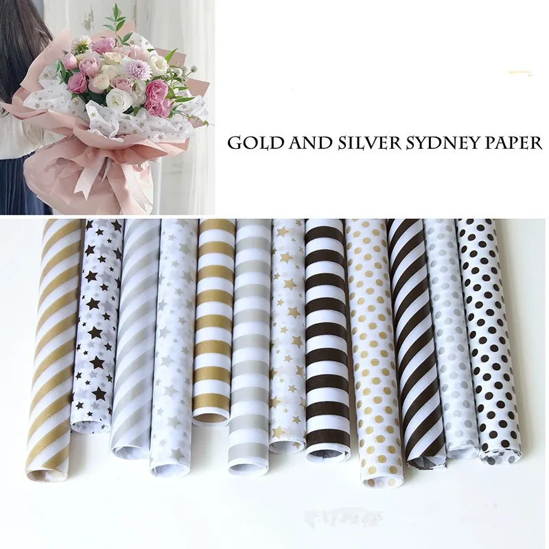 20pc Gold Silver Pattern Tissue Paper 50*70CM Craft Crepe Paper Floral Wrapping Oiled Paper Gift Packing Decoration Festive
20pc Gold Silver Pattern Tissue Paper 50*70CM Craft Crepe Paper Floral Wrapping Oiled Paper Gift Packing Decoration Festive