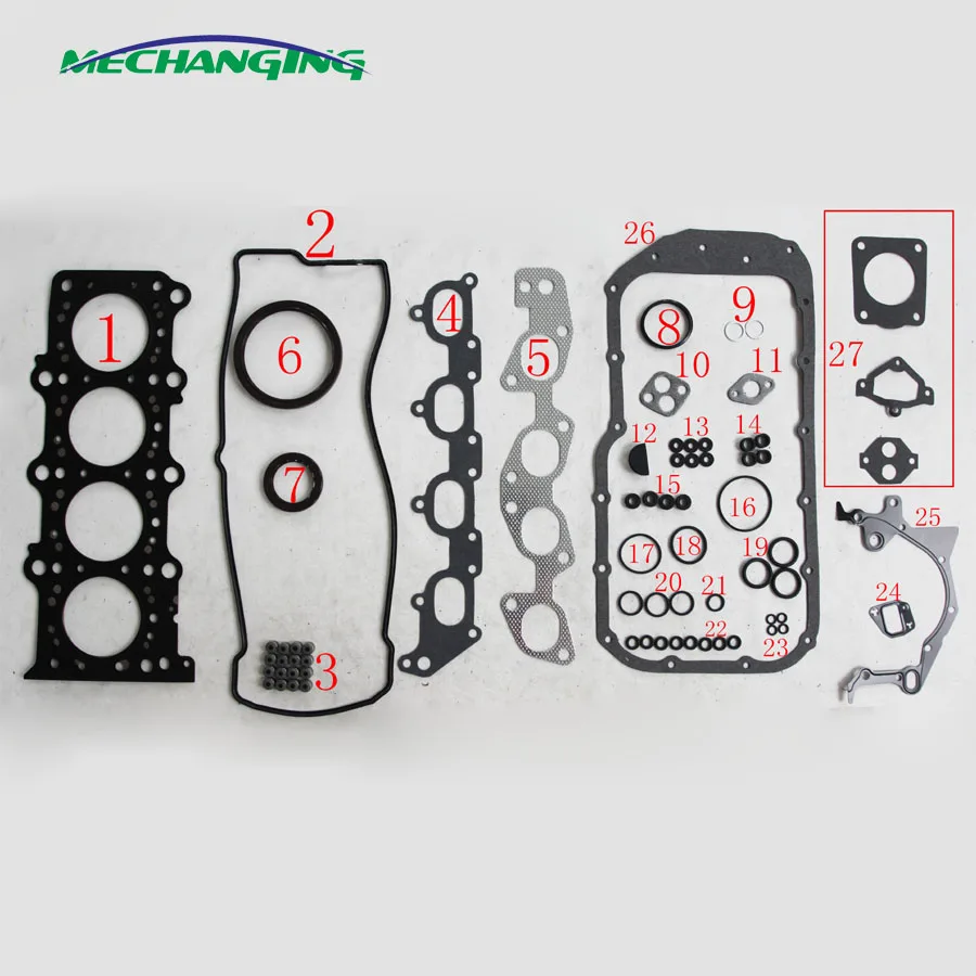 J20A For SUZUKI SX4 GRAND VITARA 2.0 Engine Rebuilding Kits Full Set Auto Parts Engine Parts Engine Gasket 11400-65862 50272000
J20A For SUZUKI SX4 GRAND VITARA 2.0 Engine Rebuilding Kits Full Set Auto Parts Engine Parts Engine Gasket 11400-65862 50272000