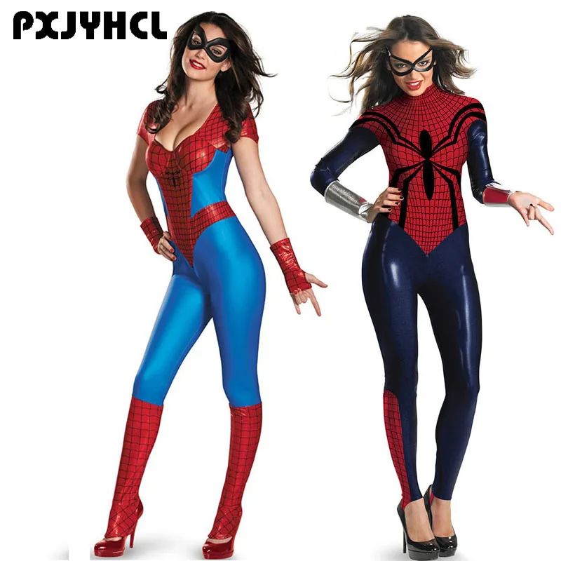 Halloween Women Spiderman Leotard Costume Sexy Female Anime Cosplay Super Hero Spider Superwomen Fancy Outfits Jumpsuits
Halloween Women Spiderman Leotard Costume Sexy Female Anime Cosplay Super Hero Spider Superwomen Fancy Outfits Jumpsuits