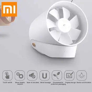 Xiaomi VH Mini Fan Portable Ventiladors USB Fan Ultra Quiet Smart Touch Double Leaf Desktop Fan for Summer Cooler
Xiaomi VH Mini Fan Portable Ventiladors USB Fan Ultra Quiet Smart Touch Double Leaf Desktop Fan for Summer Cooler