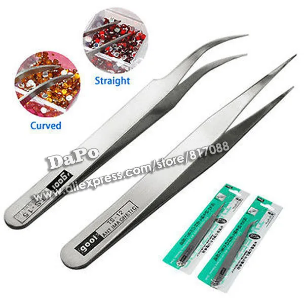 2Pieces Nail Art Acrylic Nonmagnetic Picking Tool Rhinestones Gems Nippers Tweezers Stainless Steel Curved Straight Tweezer Tool
2Pieces Nail Art Acrylic Nonmagnetic Picking Tool Rhinestones Gems Nippers Tweezers Stainless Steel Curved Straight Tweezer Tool
