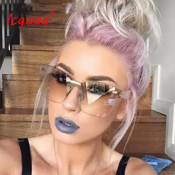 Hot Fashion Brand designer sunglasses women Summer Rimless Square Shades Sun glasses Eyewear sunshines Luxury sunglasses woman
Hot Fashion Brand designer sunglasses women Summer Rimless Square Shades Sun glasses Eyewear sunshines Luxury sunglasses woman