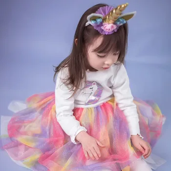 2019 Elegant Baby Dress Unicorn Party Dress for Toddler Rainbow Color Vestido for Kids Little Kids Toddler Full Sleeve Dress
2019 Elegant Baby Dress Unicorn Party Dress for Toddler Rainbow Color Vestido for Kids Little Kids Toddler Full Sleeve Dress