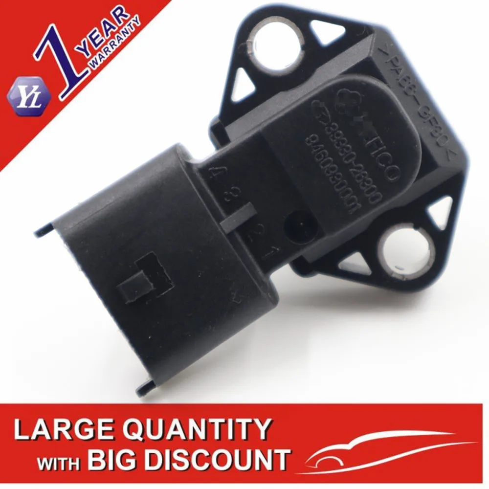 Intake Air Manifold Pressure MAP Sensor 39330-26300 9460930001 For HYUNDAI For KIA
Intake Air Manifold Pressure MAP Sensor 39330-26300 9460930001 For HYUNDAI For KIA