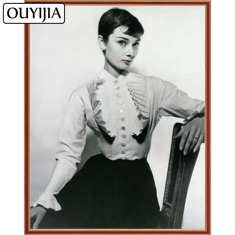 OUYIJIA Hollywood Star 5D DIY Diamond Figure Classic Painting Embroidery Mosaic Rhinestone Decoration CrossStitch | Дом и сад