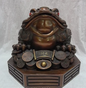 wholesale factory 12" Chinese Pure Bronze FengShui Animal BiXie YuanBao Coin Hoptoad Toad Statue 25% off
wholesale factory 12" Chinese Pure Bronze FengShui Animal BiXie YuanBao Coin Hoptoad Toad Statue 25% off