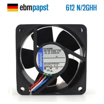For Ebmpapst 612N/2GHH 6025 12V 0.31A Axial Fan Cooling Fan