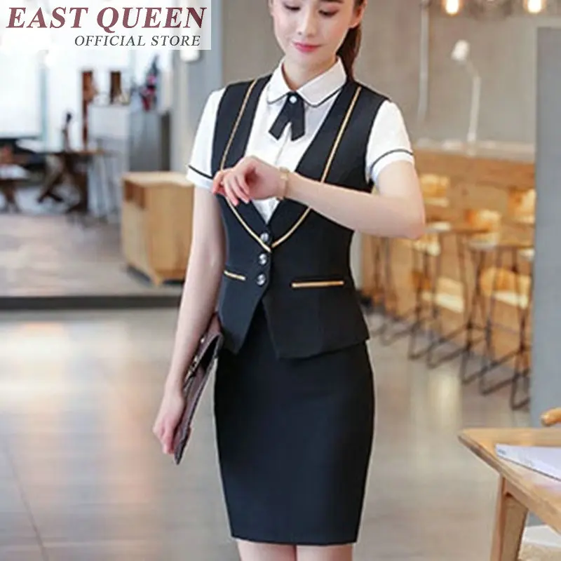 Work wear uniforms women two piece outfit hotel waiter clothes restaurant waitress uniform waitress uniform set FF417 A
Work wear uniforms women two piece outfit hotel waiter clothes restaurant waitress uniform waitress uniform set FF417 A