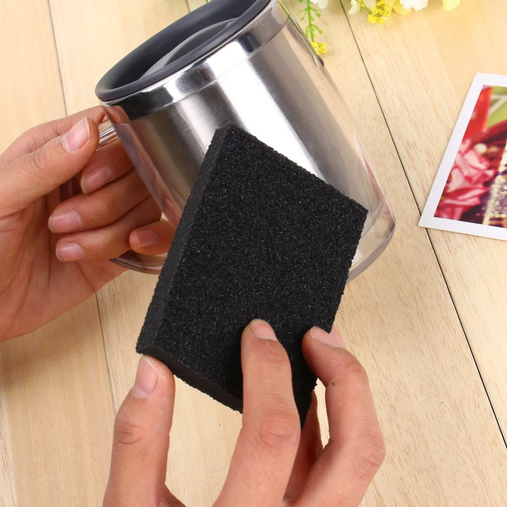 1pc Magic Carborundum Sponge Brush Kitchen Home Washing Cleaning Sponge Brush Kitchen Tool
