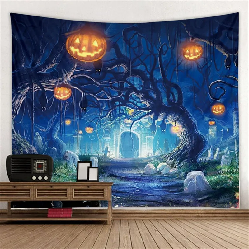 Pumpkin Halloween Tapestry Skull Pumpkin Pumpkins Tree Witch Wall Hanging Tapestry Halloween Party Decor Home Living Room Decor
Pumpkin Halloween Tapestry Skull Pumpkin Pumpkins Tree Witch Wall Hanging Tapestry Halloween Party Decor Home Living Room Decor