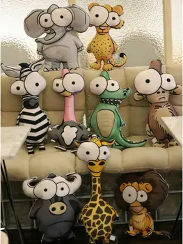 1pc big eye zebra flamingo elephant monkey giraffe crocodile leopard rhino lion plush doll stuffed toy girl boy creative gift
1pc big eye zebra flamingo elephant monkey giraffe crocodile leopard rhino lion plush doll stuffed toy girl boy creative gift