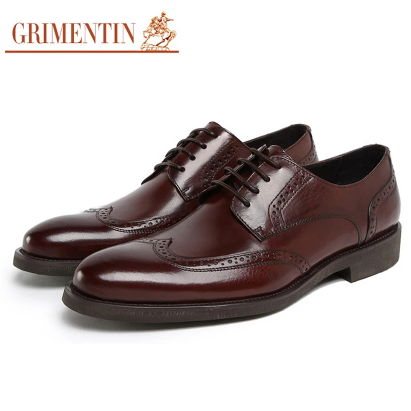 GRIMENTIN Hot sale male oxford Shoes genuine leather brown black Italian fashion brand men's dress shoes for business men shoes
GRIMENTIN Hot sale male oxford Shoes genuine leather brown black Italian fashion brand men's dress shoes for business men shoes